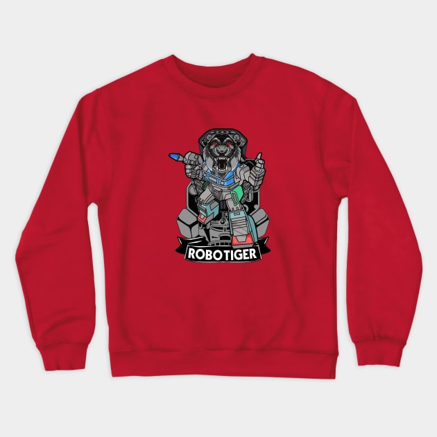 ROBOTIGER Crewneck Sweatshirt by theanomalius_merch